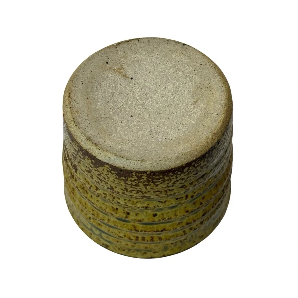 Handmade Art Studio Stoneware French Butter Dish Butter Bell Butter Crock Signed